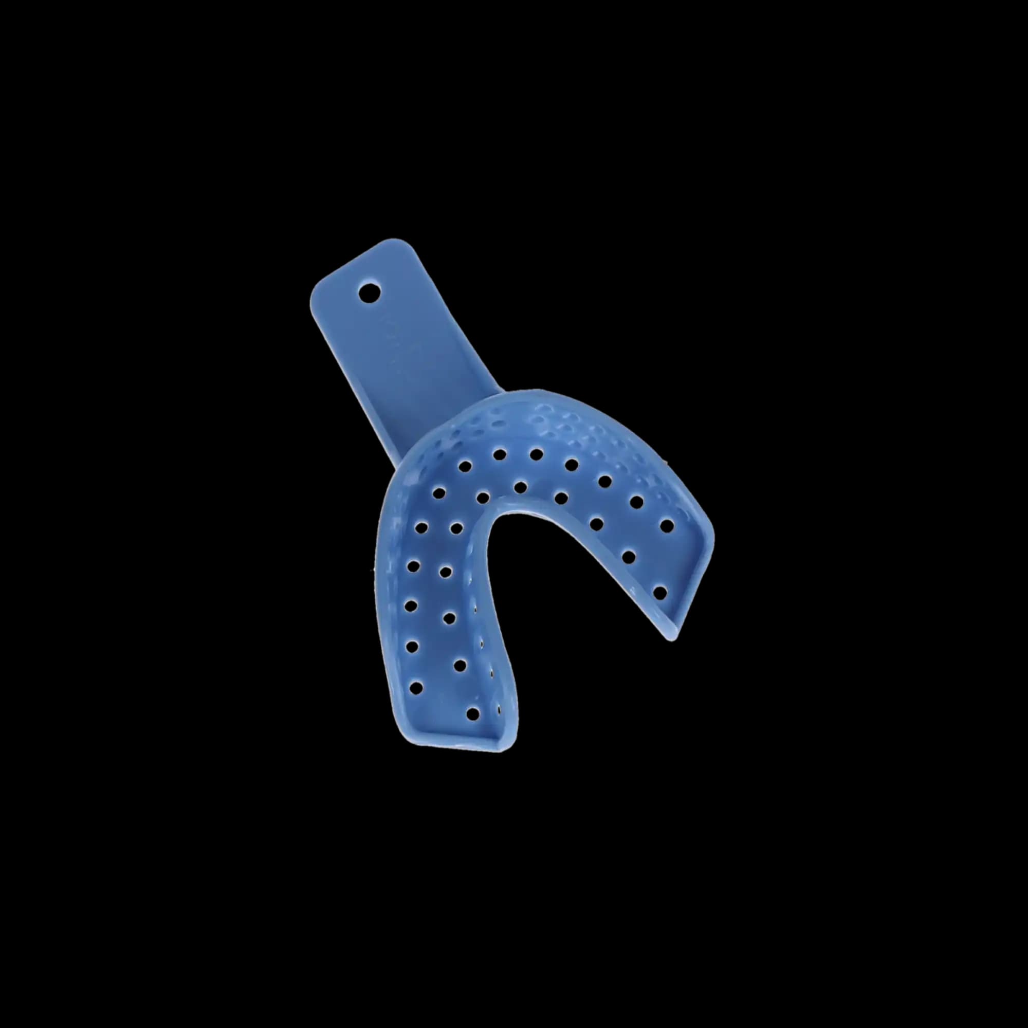 Excellent II Disposable Impression Trays, #6 Small Lower Arch, Perforated Baby Blue Plastic, 12/Pk, IT2-SL thumbnail 4