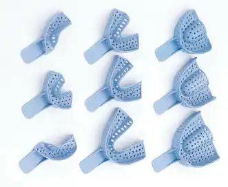 Excellent Disposable Impression Trays, #5, Small, Upper, Perforated Plastic, 12/Pk, IT-SU thumbnail 2