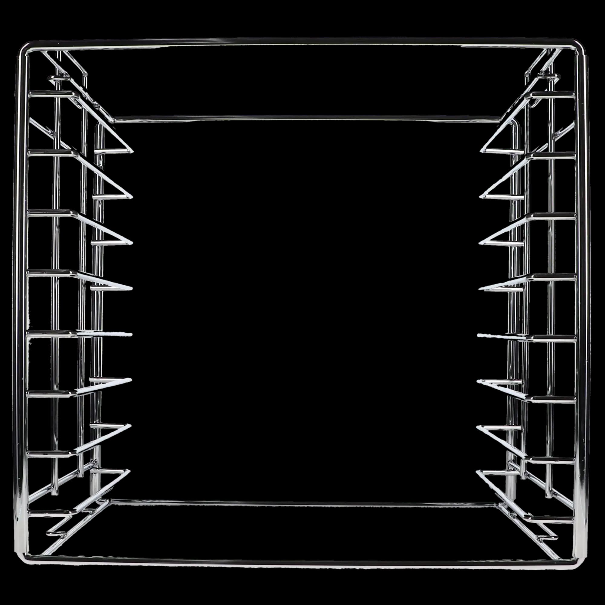 Plasdent Chrome Tray Rack for Size B Trays, Long Side Loading, Stackable, Holds 8 Trays, 14-1/2" W x 9-3/4" D x 14-1/8" H, 300TRB-C thumbnail 5