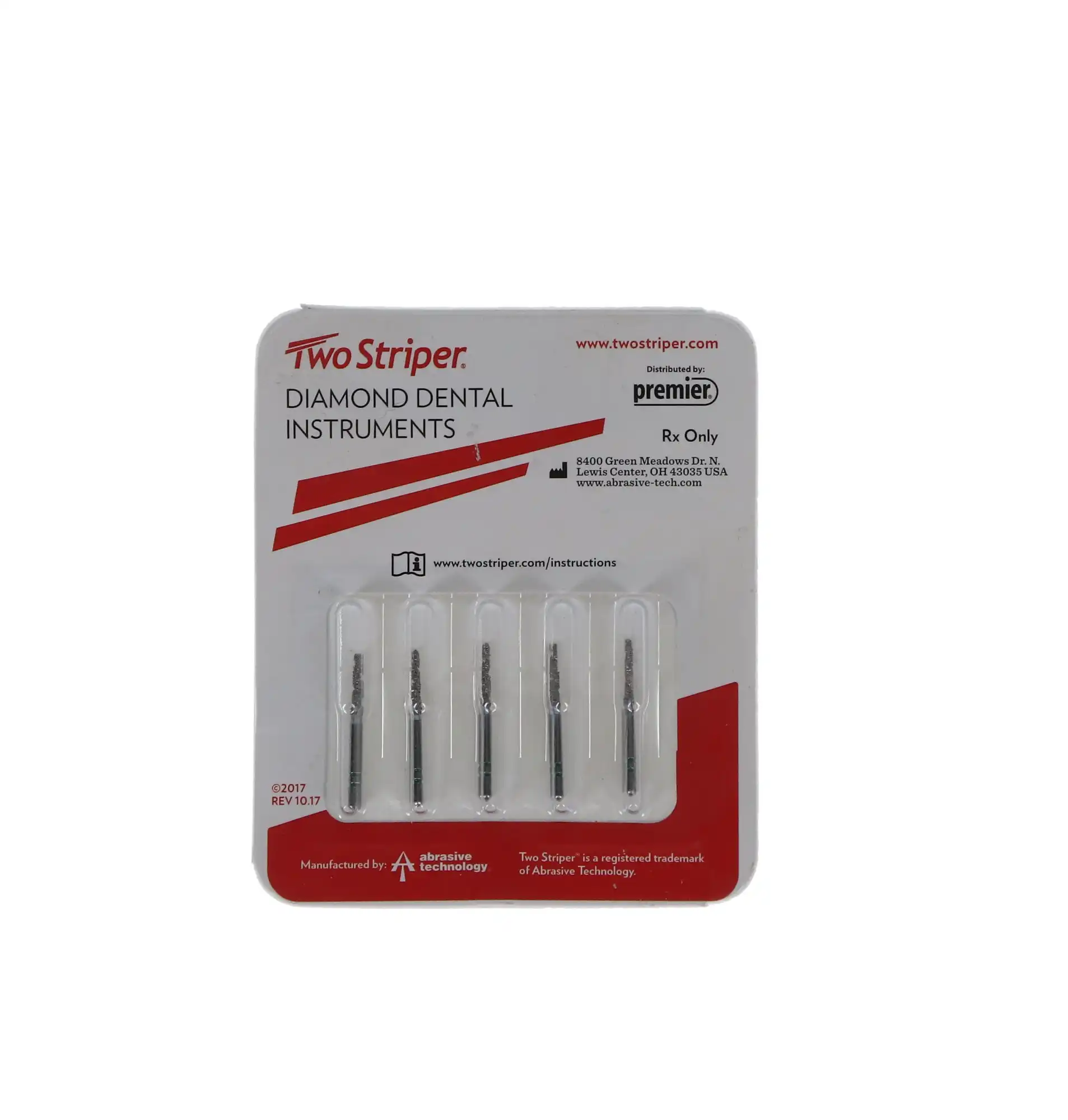 Two Striper TS2000 Diamond Bur, FG, Round-End Taper, #2003.8, Coarse, Green, 1.4 mm Major/0.9 mm Minor, 8 mm Length, 5/Pk, 2000038 thumbnail 5