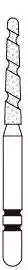 Two Striper TS2000 Diamond Bur, FG, Round-End Taper, #2003.9, Coarse, Green, 1.4 mm Major/0.9 mm Minor, 5/Pk, 2000039 thumbnail 2
