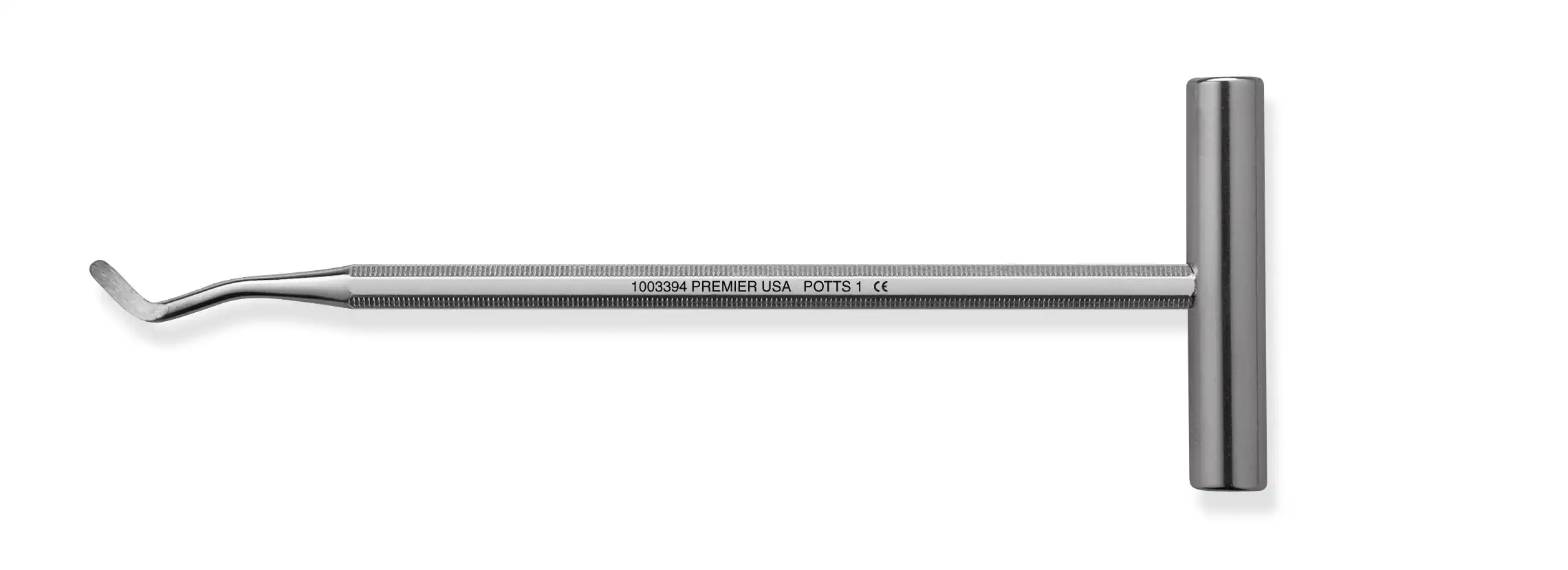 Premier Dental Potts Elevator, Single-End, T-Bar Handle, #1, 1/Pk, 1003394 thumbnail 2