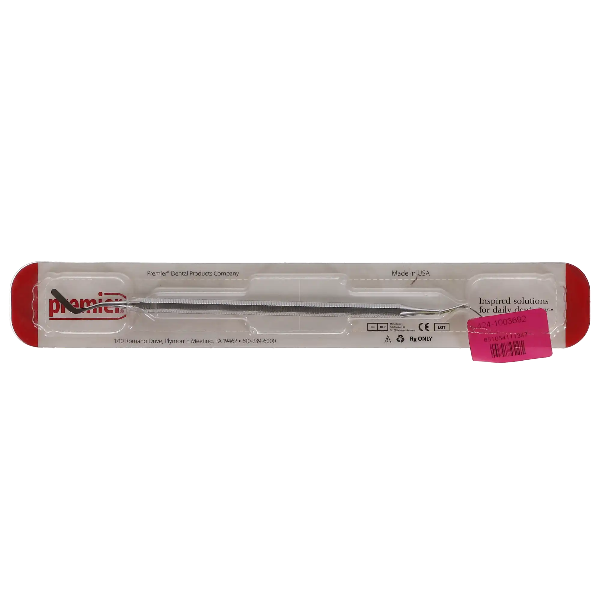 Premier Plastic Filling Instrument DE #11, Double-End, Octagonal Handle, Standard, 1/Pk, 1003692 thumbnail 5