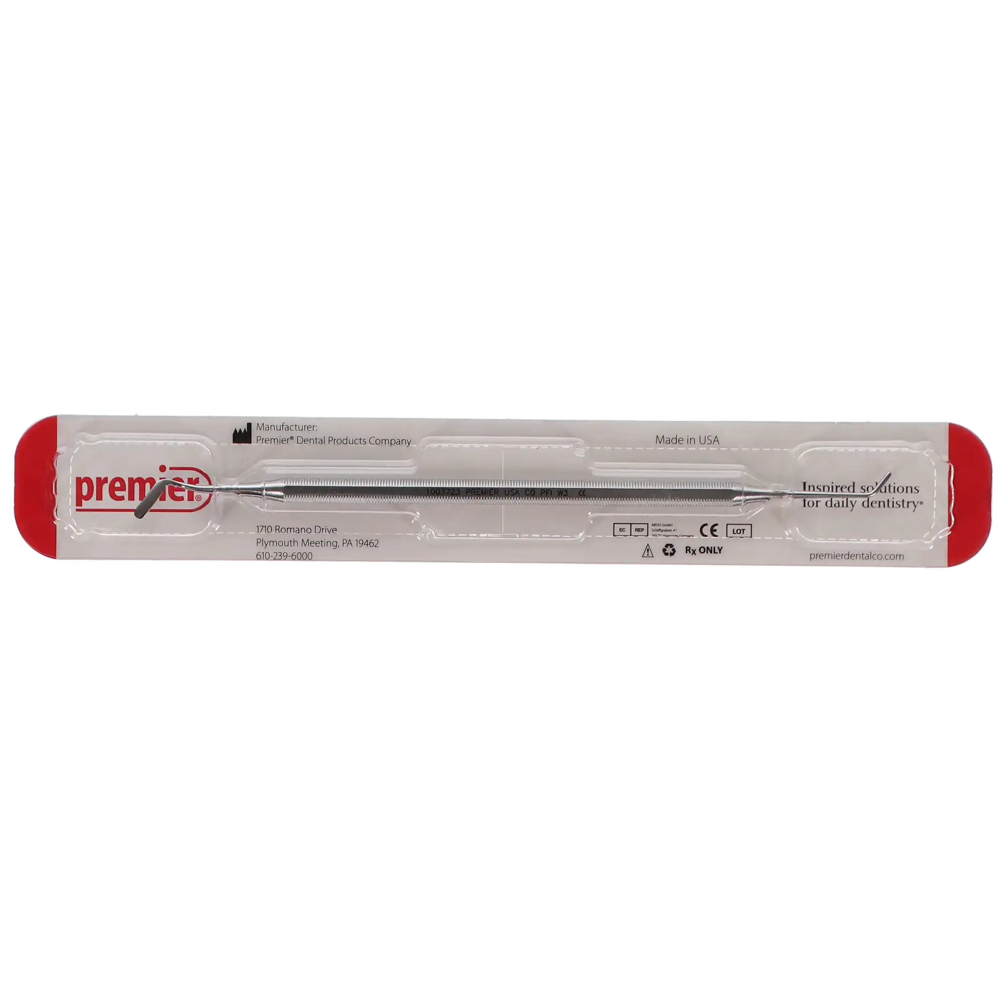 Premier Plastic Filling Instrument DE W3, Double-End, Octagonal Handle, 1/Pk, 1003723 thumbnail 5