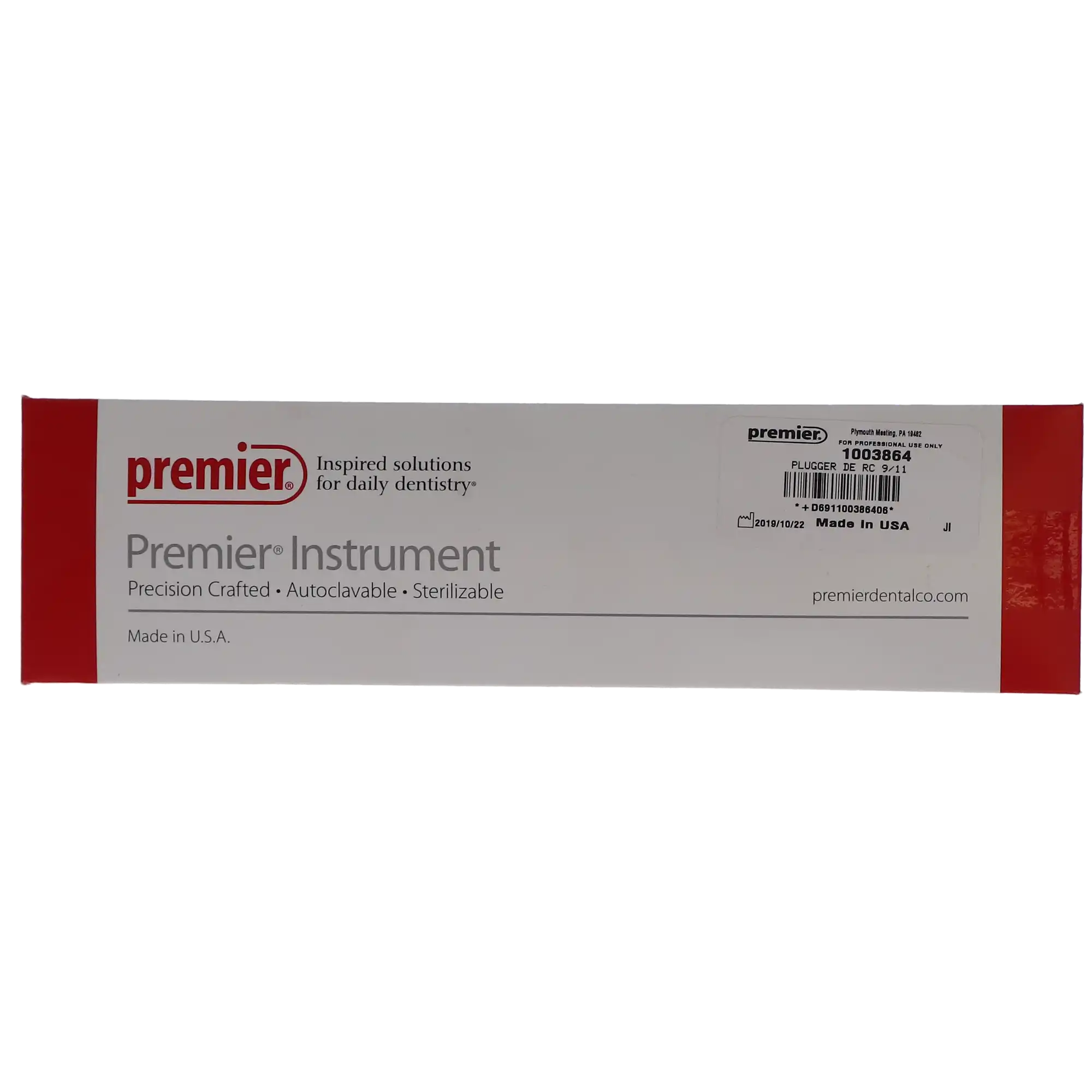 Premier Root Canal Plugger, Double-End, Round Handle, #RC 9/11, Stainless Steel, 1/Pk, 1003864 thumbnail 5
