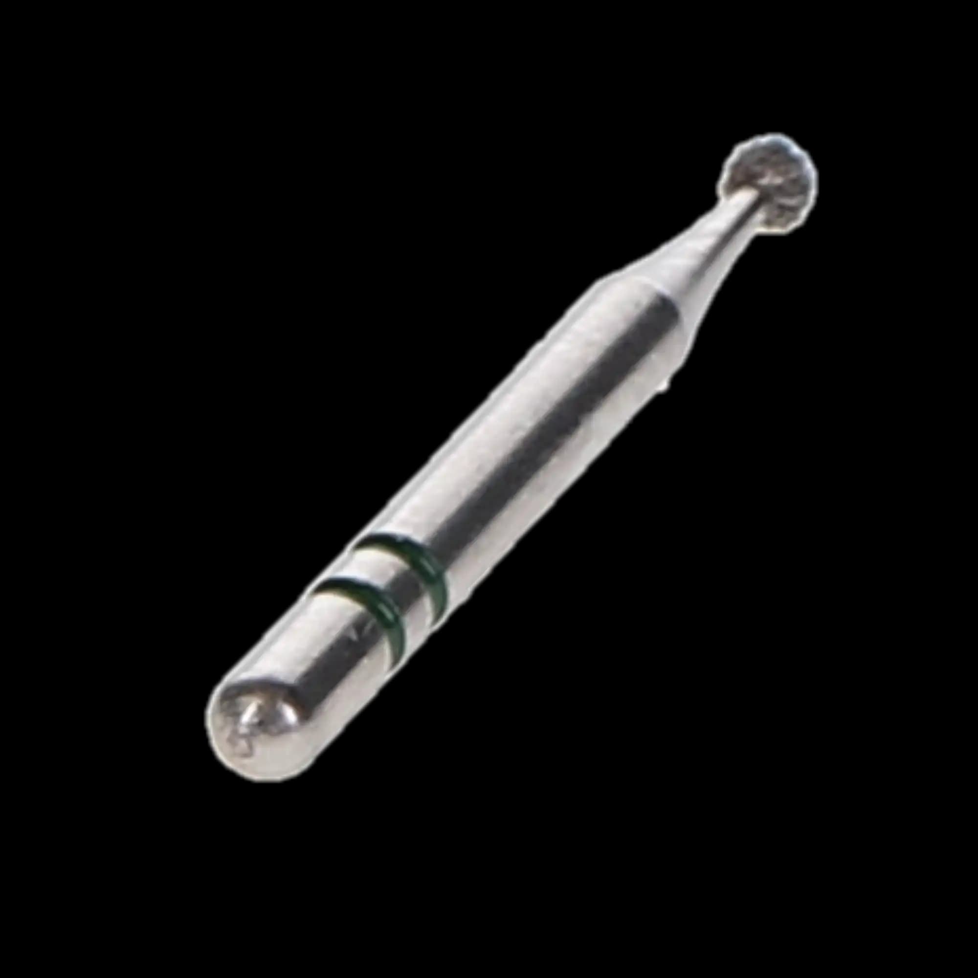 Two Striper Diamond Burs, FG, Round, #115, 1.2 mm, Coarse, Green, 5/Pk, 2015003 thumbnail 2