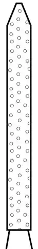 Two Striper Diamond Burs, FG, Bevel-End Cylinder, 250.11C, 1.2 mm Major/0.4 mm Minor Diameter, 11 mm Length, Coarse, Green, 5/Pk, 2015068 thumbnail 2