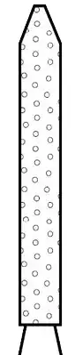 Two Striper Diamond Bur, FG, Bevel-End Cylinder, #250.9C, Coarse, Green, 1.2 mm Major Diameter, 5/Pk, 2015066 thumbnail 2