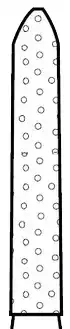 Two Striper Diamond Bur, FG, Bevel-End Cylinder, 251.8F, 1.2 mm Major/0.4 mm Minor Diameter, 8 mm Length, Fine, Red, 5/Pk, 2015089 thumbnail 2