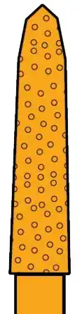Two Striper Gold-Plated Curettage Diamond Burs, FG, 257.SB, Medium, Blue, 2.0 mm, 5/Pk, 2015623 thumbnail 2