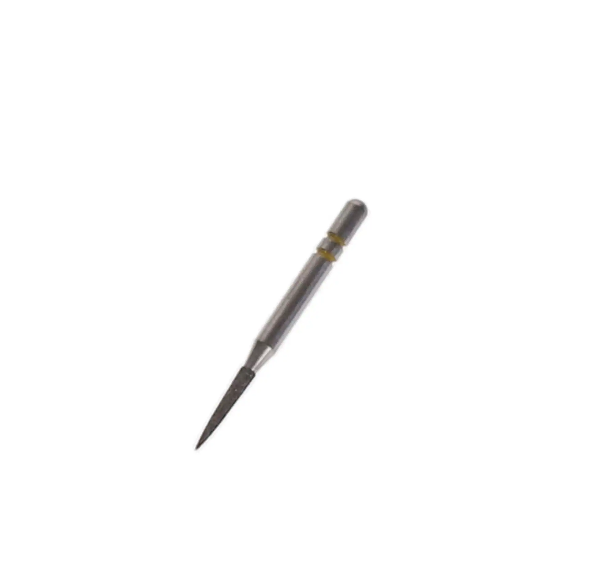 Two Striper Diamond Burs, FG, Flame, 260.6.5VF, 1.3 mm, Very Fine, Yellow, 5/Pk, 2015182 thumbnail 2