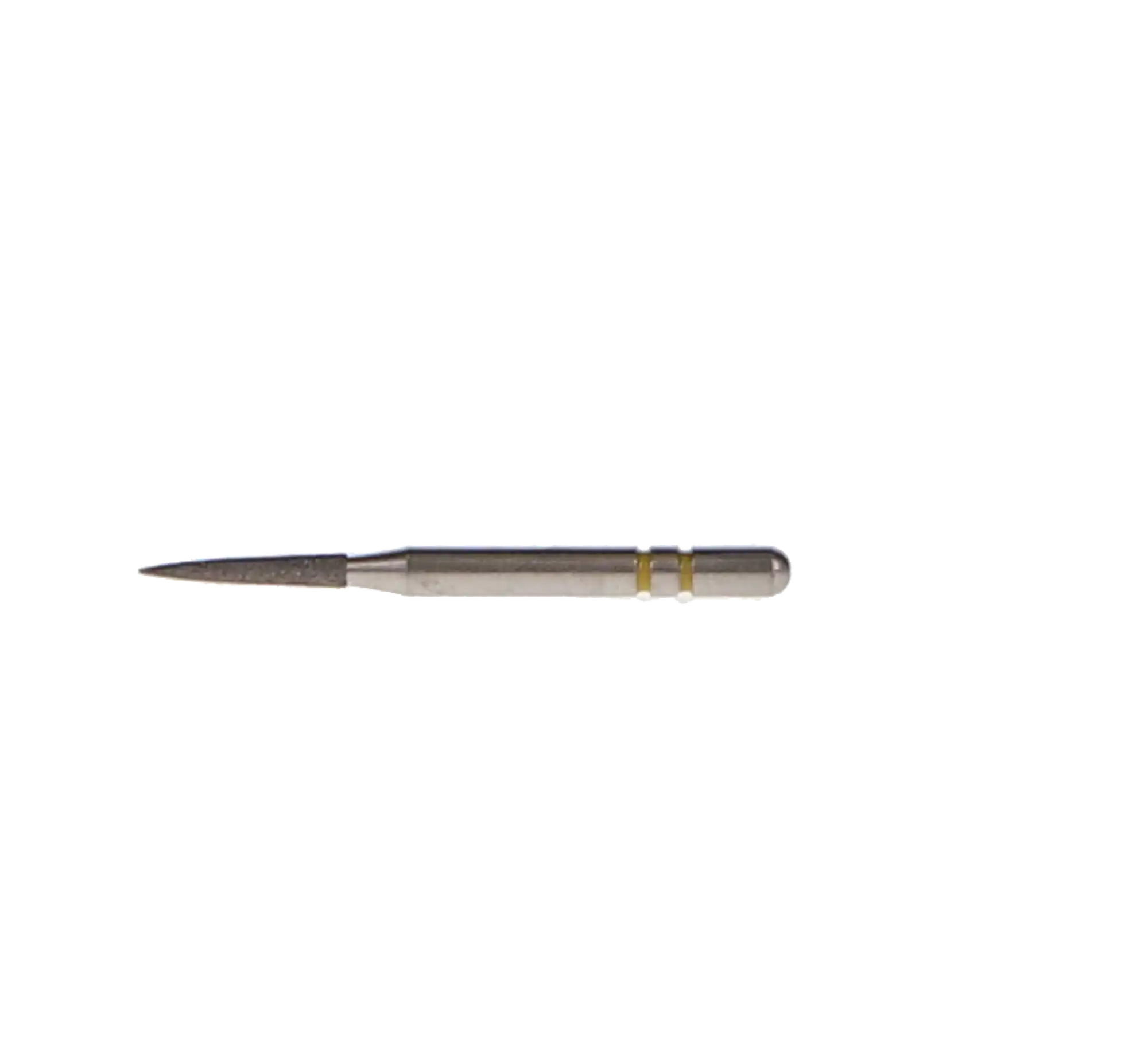 Two Striper Diamond Burs, FG, Flame, 260.6.5VF, 1.3 mm, Very Fine, Yellow, 5/Pk, 2015182 thumbnail 6