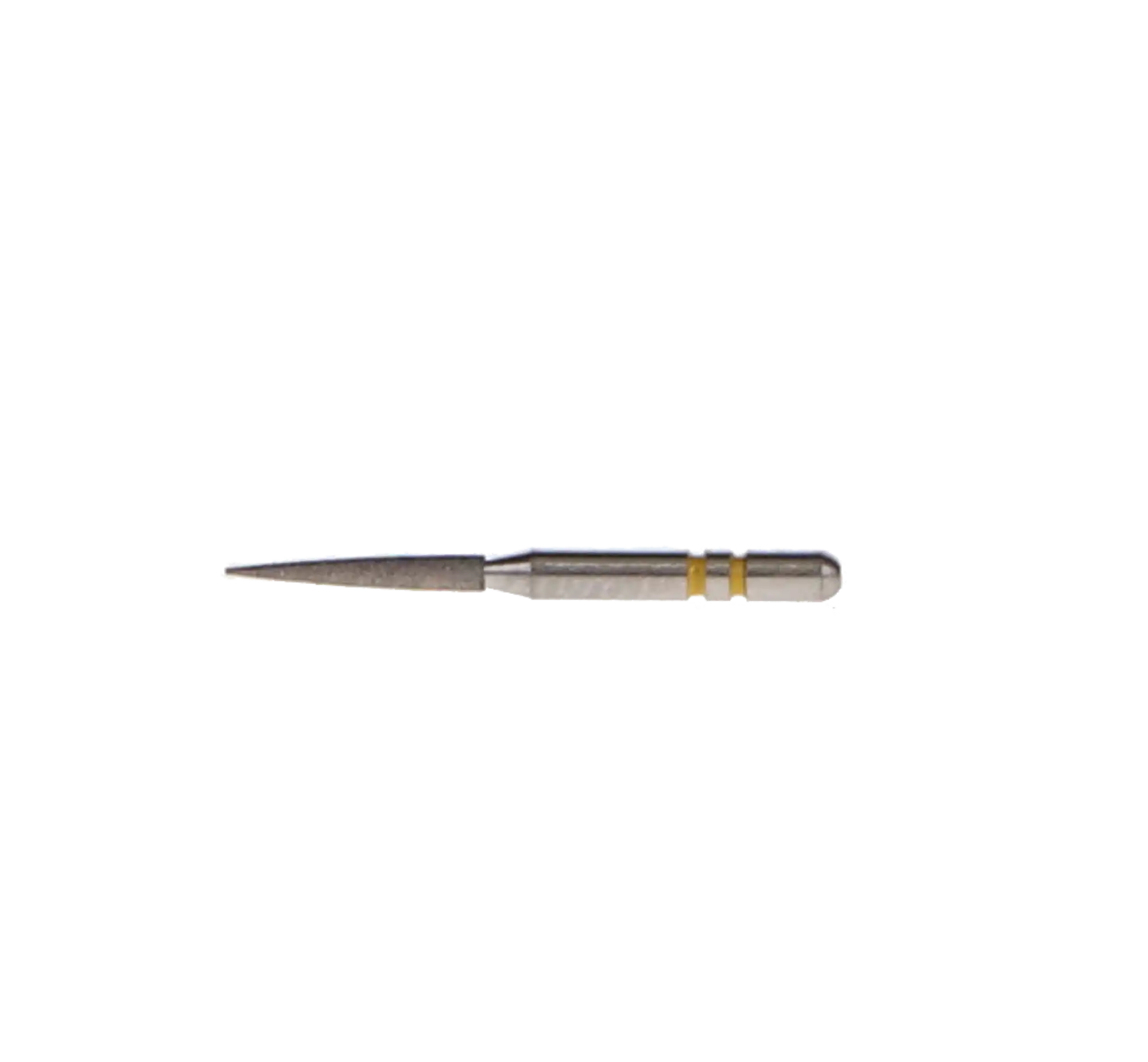 Two Striper Diamond Burs, FG, Flame, 260.8, 1.4 mm, Very Fine, Yellow, 5/Pk, 2015183 thumbnail 6