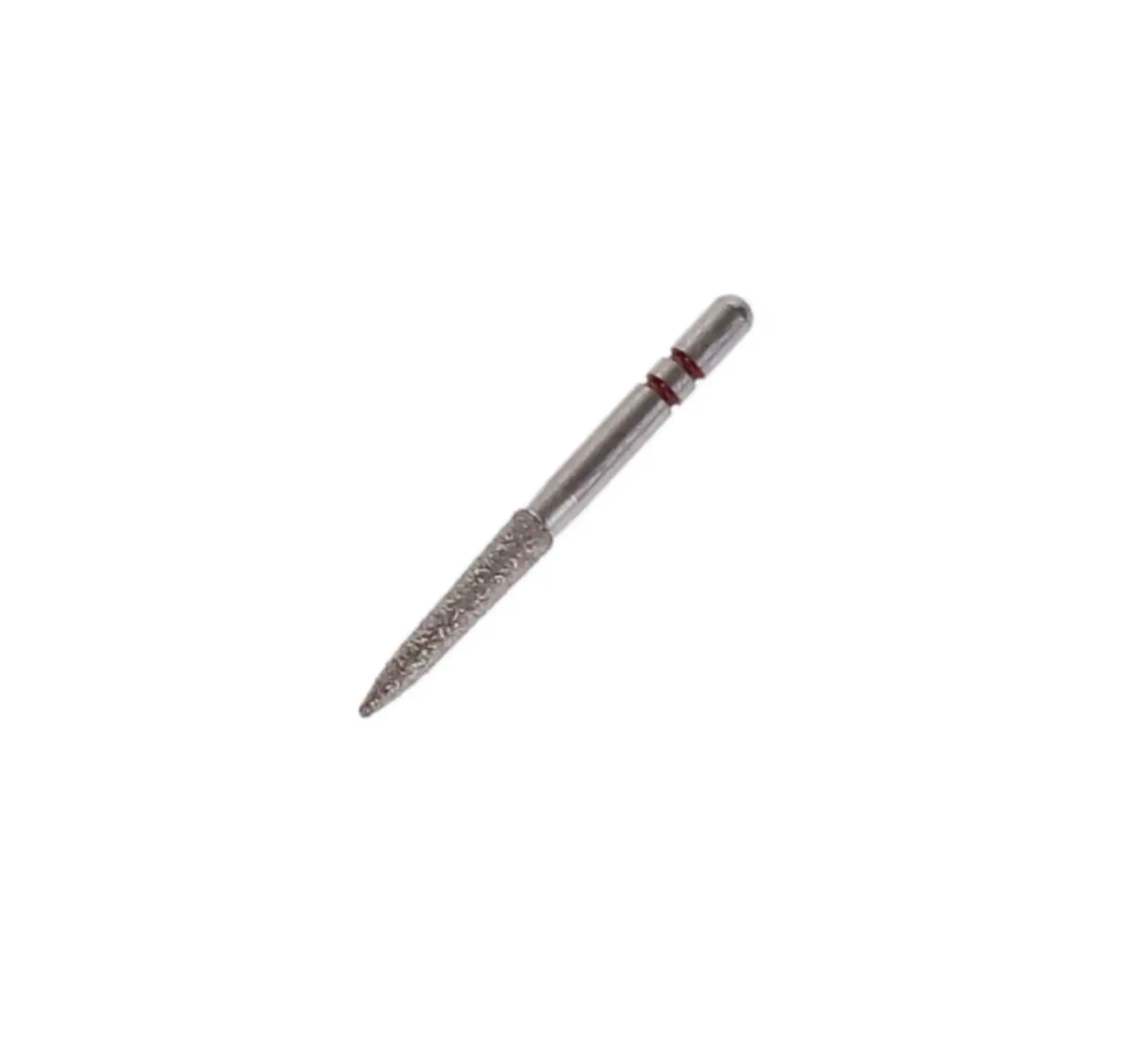 Two Striper Diamond Burs, FG, Flame, 270.9F, 1.9 mm Major/0.5 mm Minor Diameter, 9 mm Length, Fine, Red, 5/Pk, 2015169 thumbnail 2