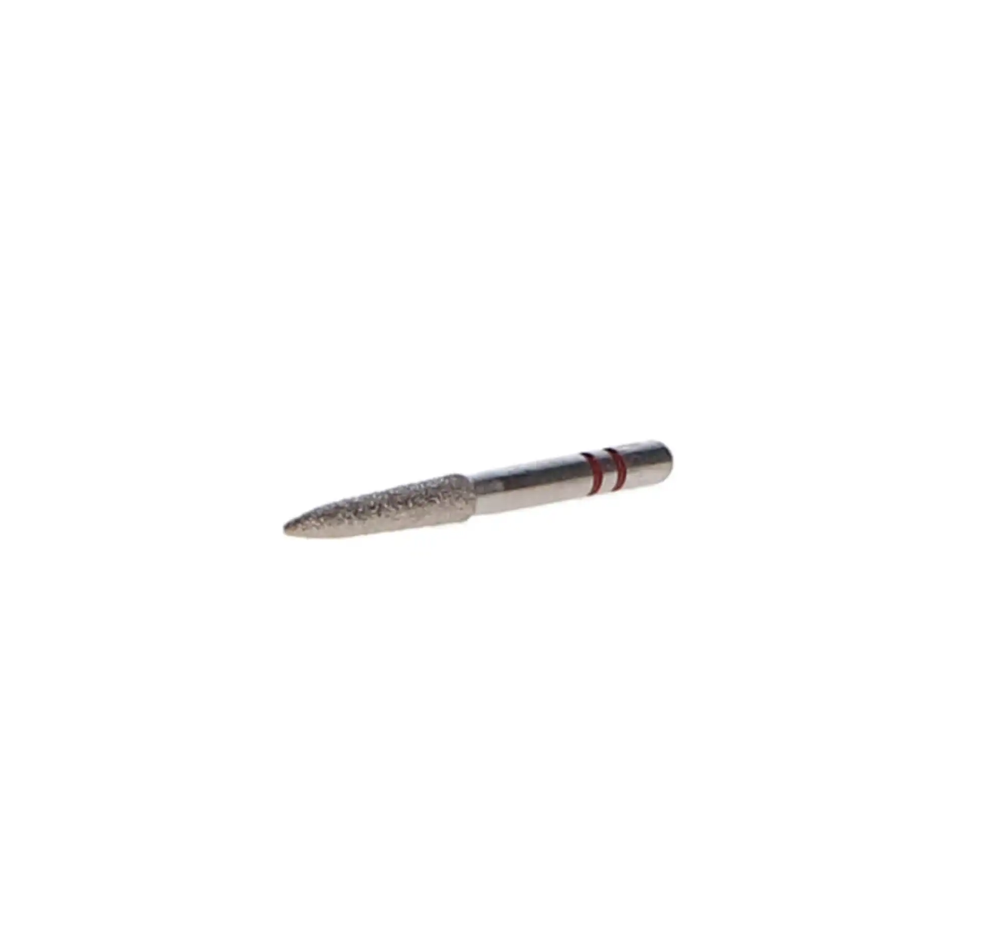Two Striper Diamond Burs, FG, Flame, 270.9F, 1.9 mm Major/0.5 mm Minor Diameter, 9 mm Length, Fine, Red, 5/Pk, 2015169 thumbnail 4