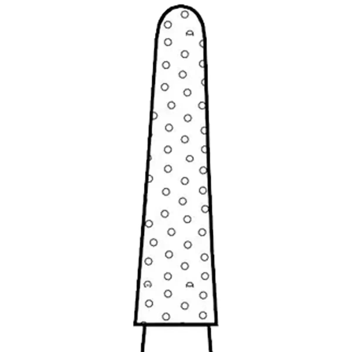 Two Striper Diamond Bur, FG, Round-End Taper, #767.7F, Fine, Red, 1.8 mm Major Diameter, 5/Pk, 2015483 thumbnail 2