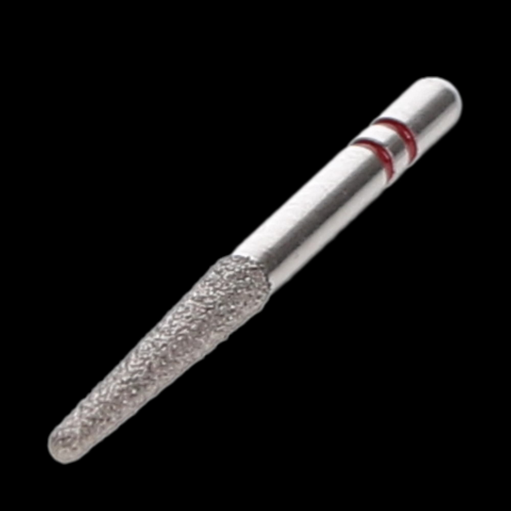Two Striper Diamond Burs, FG, Round-End Taper, 770.10F, 1.8 mm Major/1.1 mm Minor Diameter, 10 mm Length, Fine, Red, 5/Pk, 2015489 thumbnail 3