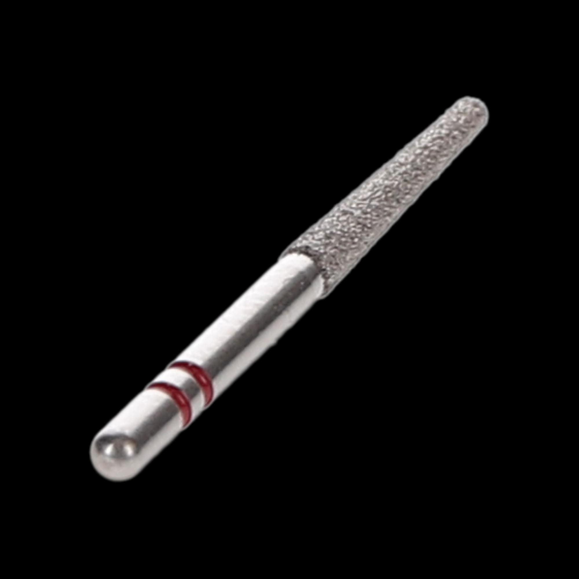 Two Striper Diamond Burs, FG, Round-End Taper, 770.10F, 1.8 mm Major/1.1 mm Minor Diameter, 10 mm Length, Fine, Red, 5/Pk, 2015489 thumbnail 4