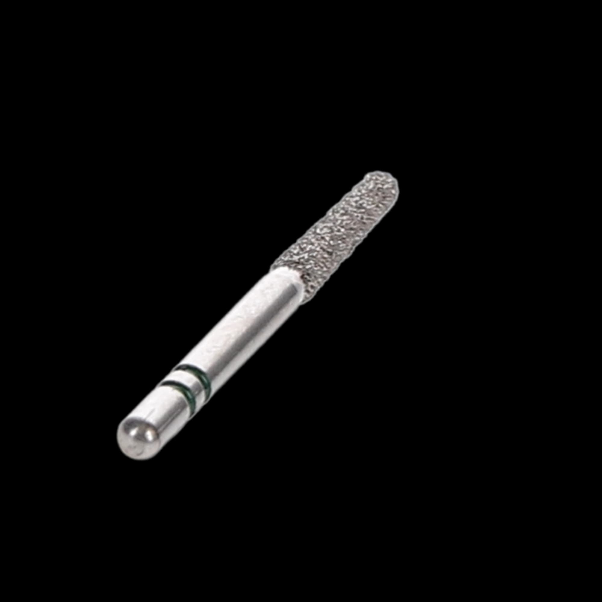 Two Striper Diamond Bur, FG, Round-End Taper, 783.8C, 1.7 mm Major/1.3 mm Minor Diameter, 8 mm Length, Coarse, Green, 5/Pk, 2015427 thumbnail 4