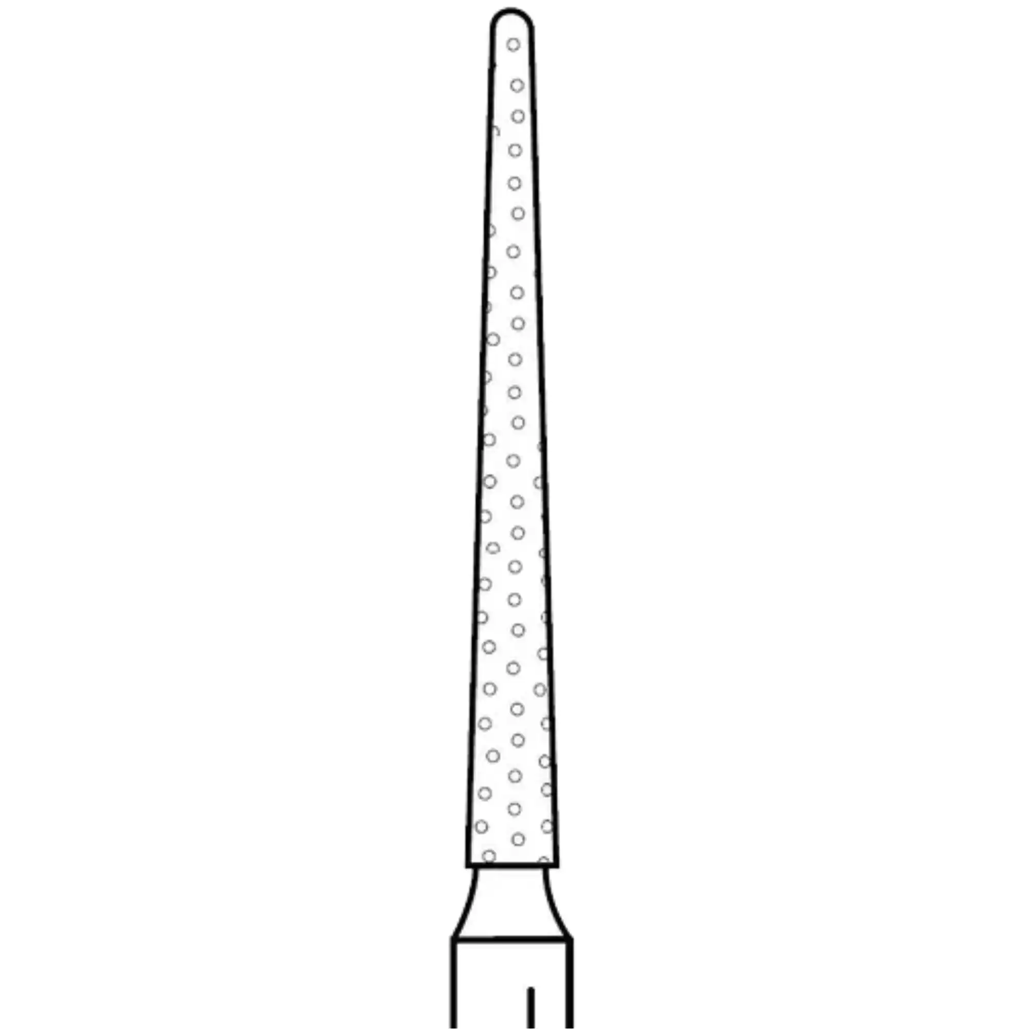 Two Striper Diamond Bur, FG, Cone, #797.11, 1.2 mm Major/0.6 mm Minor Diameter, 11 mm Length, Medium, Blue, 5/Pk, 2015039 thumbnail 2
