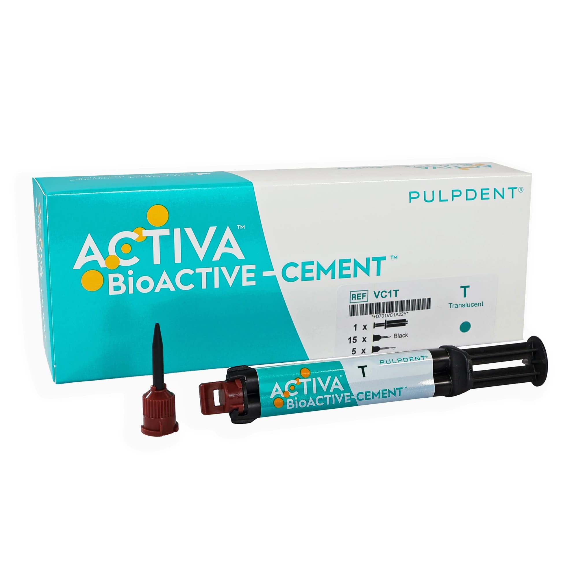 Activa BioActive Cement Single Pack, Translucent, 5 mL Syringe with 20 Automix Tips, VC1T thumbnail 15