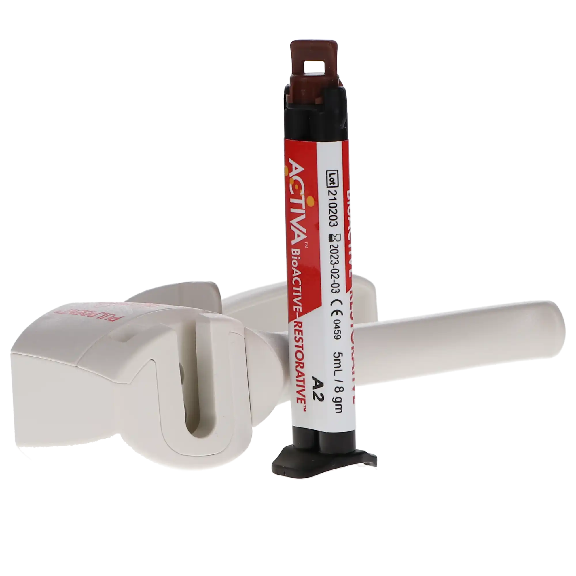 Activa BioACTIVE-Restorative Starter Kit, A2 Shade, 5 mL (8 g) Syringe, with ACTIVA-SPENSER Dispenser and 20 Mix Tips, VR-A2 thumbnail 15