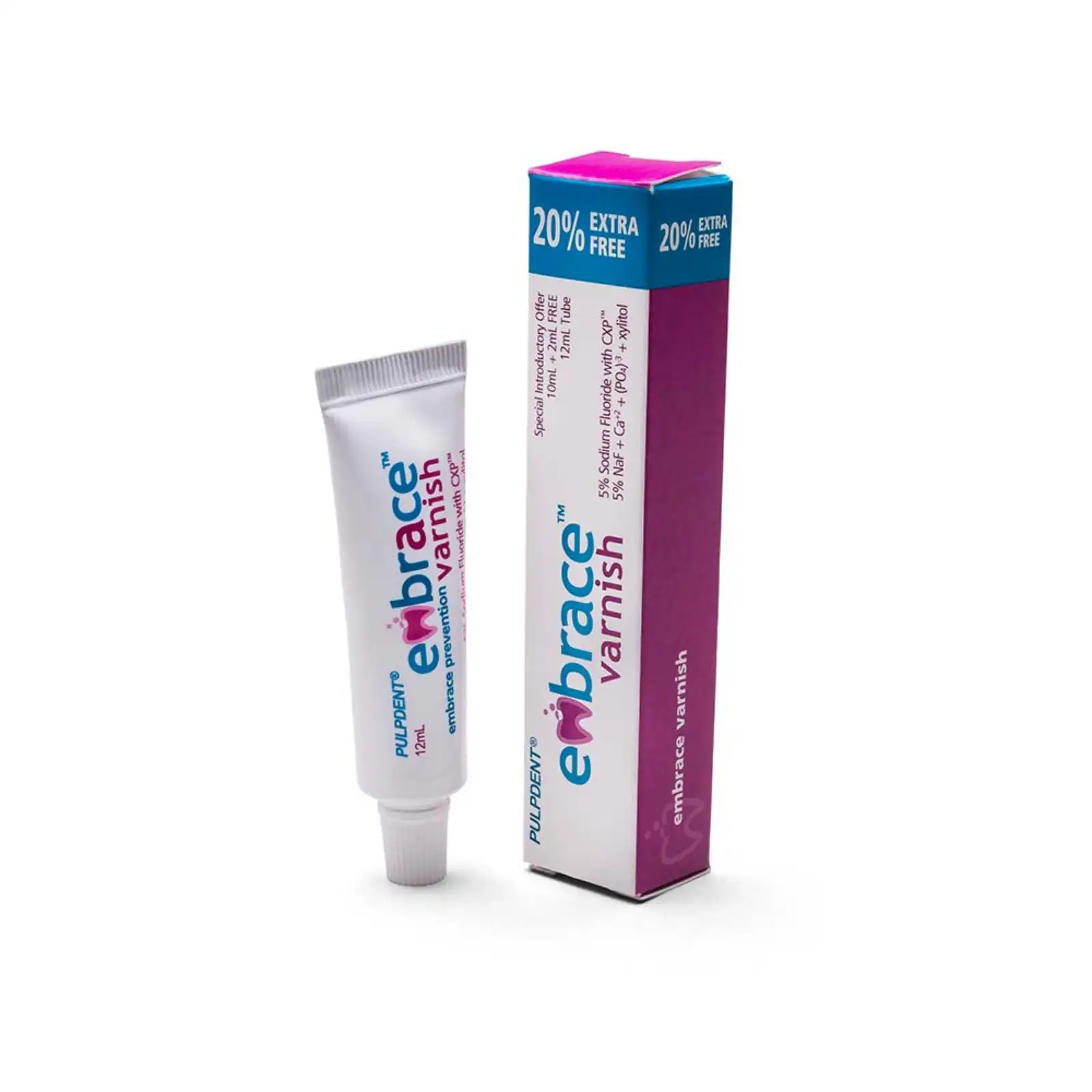 Embrace Varnish 5% Sodium Fluoride with CXP, 12 mL Tube, 1/Pk, FVT thumbnail 2