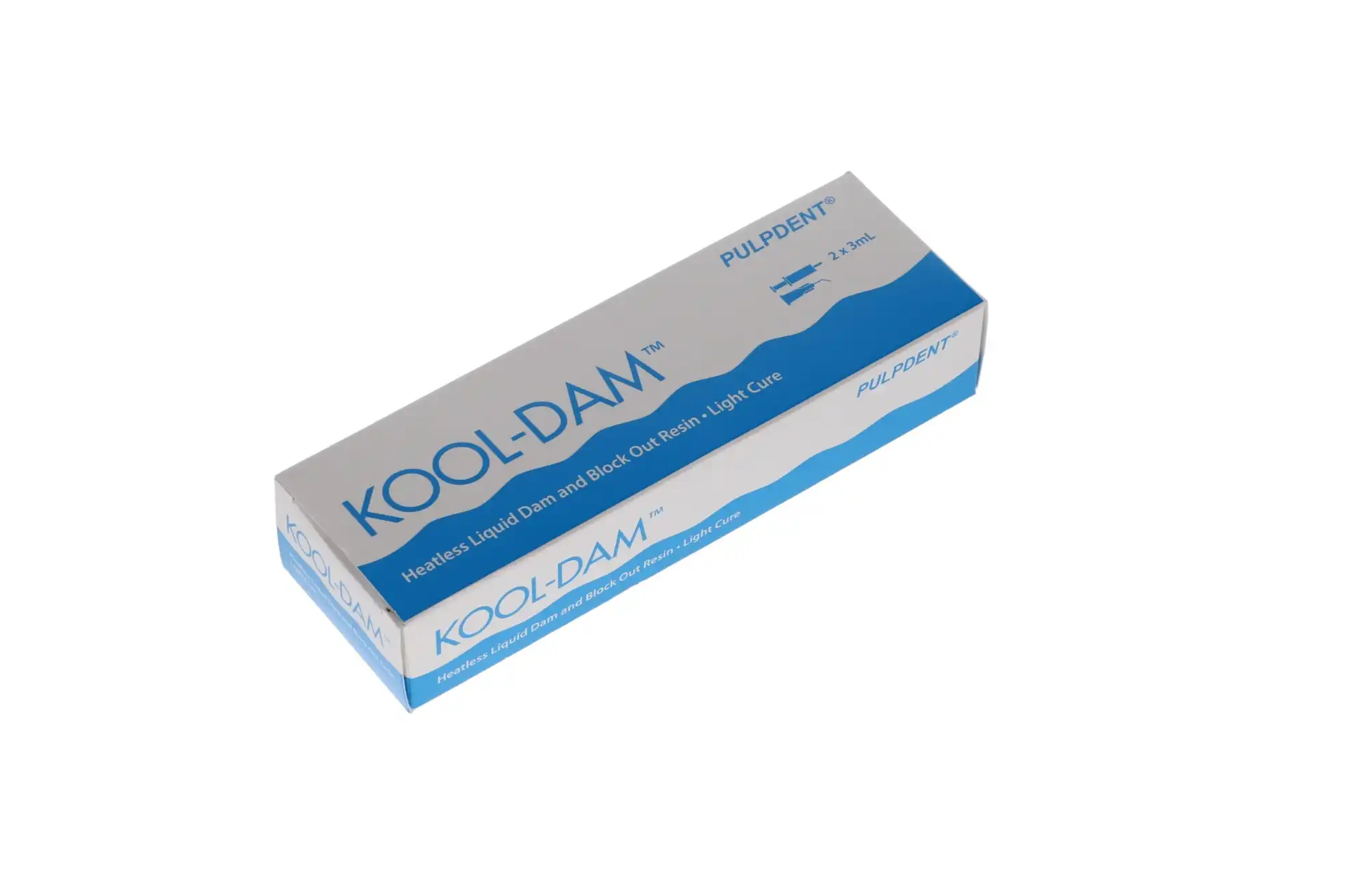 Pulpdent Kool-Dam Light-Cure Heatless Liquid Dam & Block-Out Resin Intro Kit, 2 x 3 mL Syringes with 20 Applicator Tips, PD thumbnail 5