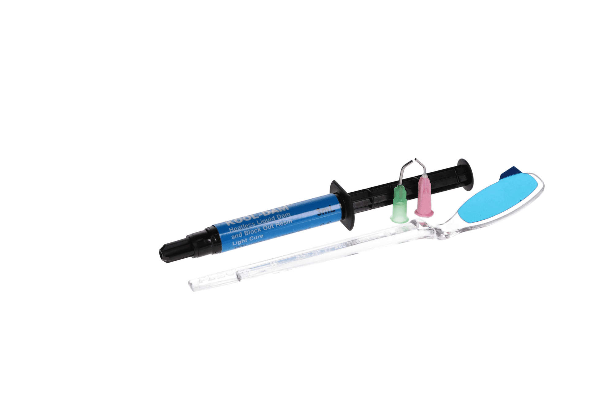 Pulpdent Kool-Dam Light-Cure Heatless Liquid Dam & Block-Out Resin Intro Kit, 2 x 3 mL Syringes with 20 Applicator Tips, PD thumbnail 6