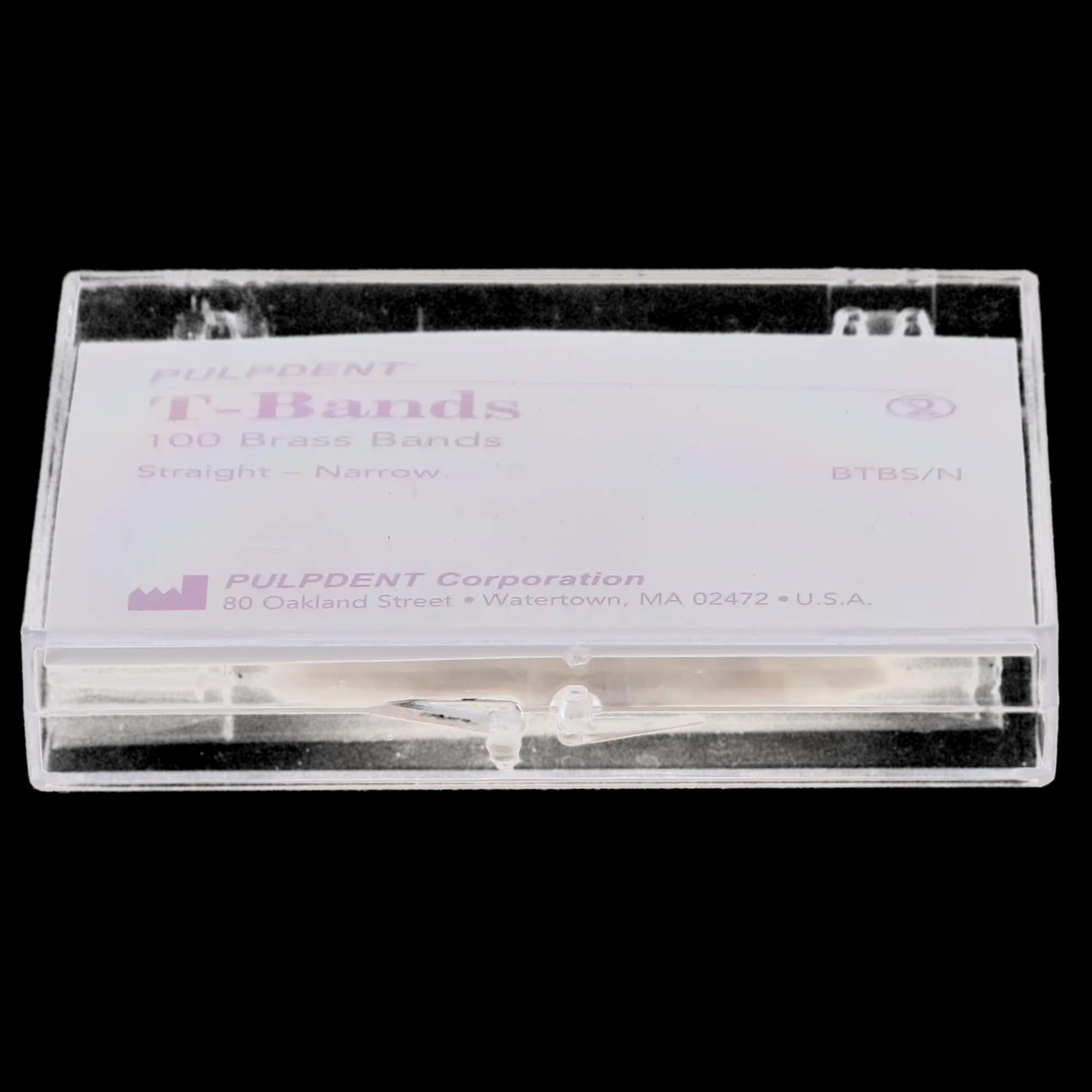 T-Bands, Straight, Narrow, Brass, 0.002" / 0.05 mm Thick, 100/Pk, BTBS/N thumbnail 7