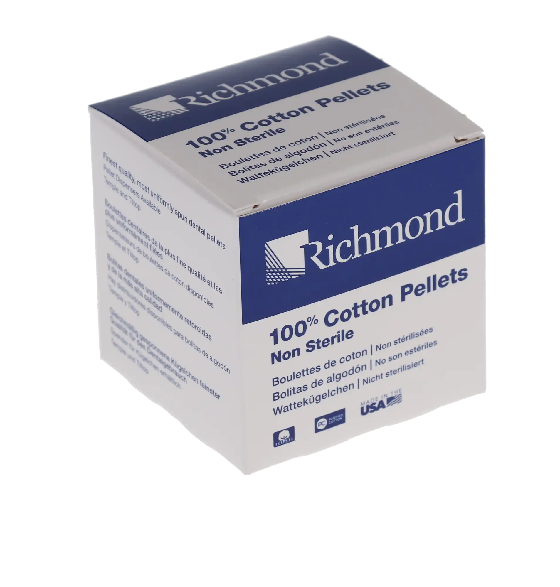 Richmond Cotton Pellets, Size 3 (Medium), 5/32" Diameter, 2500/Box, 100108 thumbnail 10