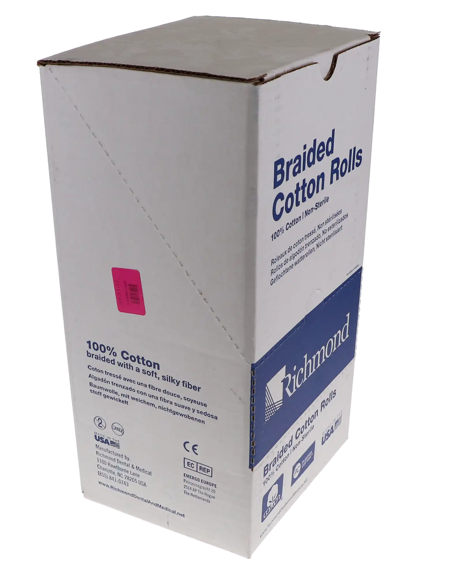Richmond Braided Cotton Rolls, Non-Sterile, Small, 5/16" x 1 1/2", 2000/Pk, 201210 thumbnail 11