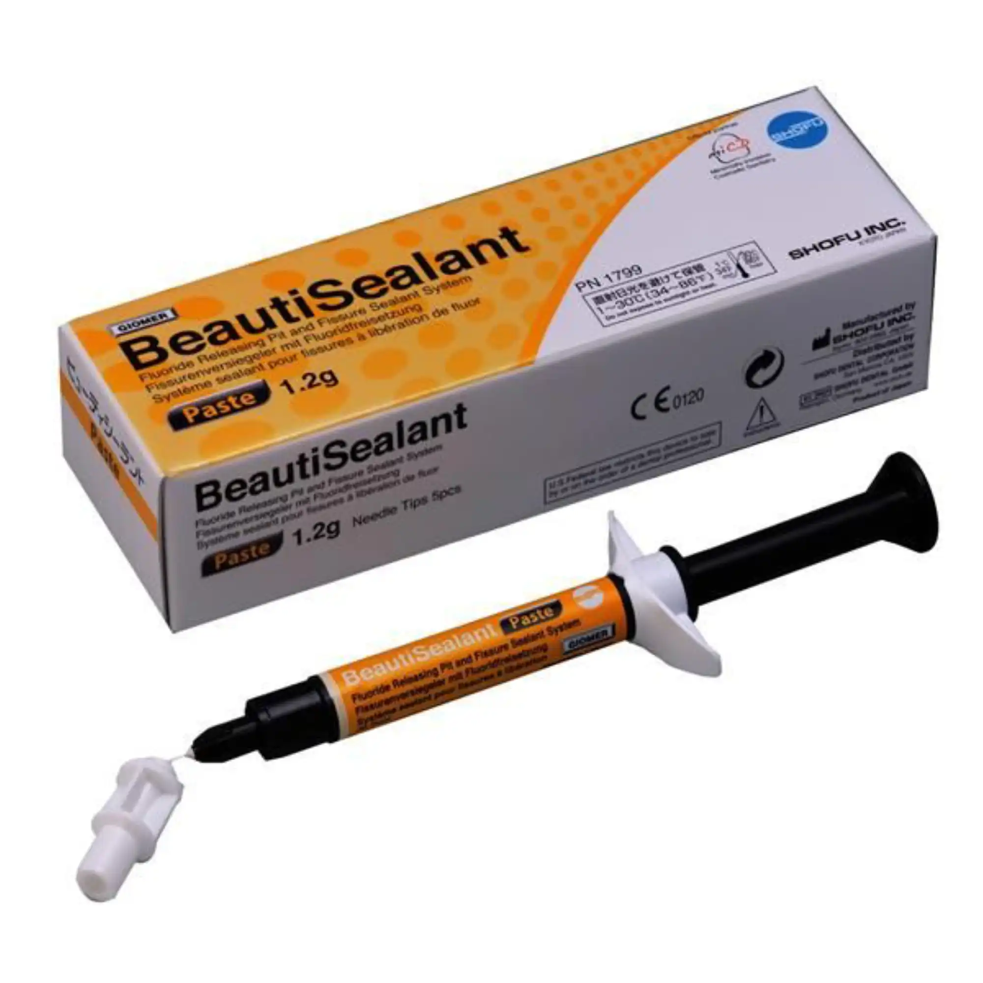 BeautiSealant Fluoride Releasing Pit & Fissure Sealant Paste, 1.2 g Syringe, Refill, 1799 thumbnail 2