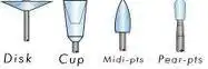 CompoSite Fine Composite Polishers, FG, Midi-Point, #040, White, 12/Pk, 0299 thumbnail 4
