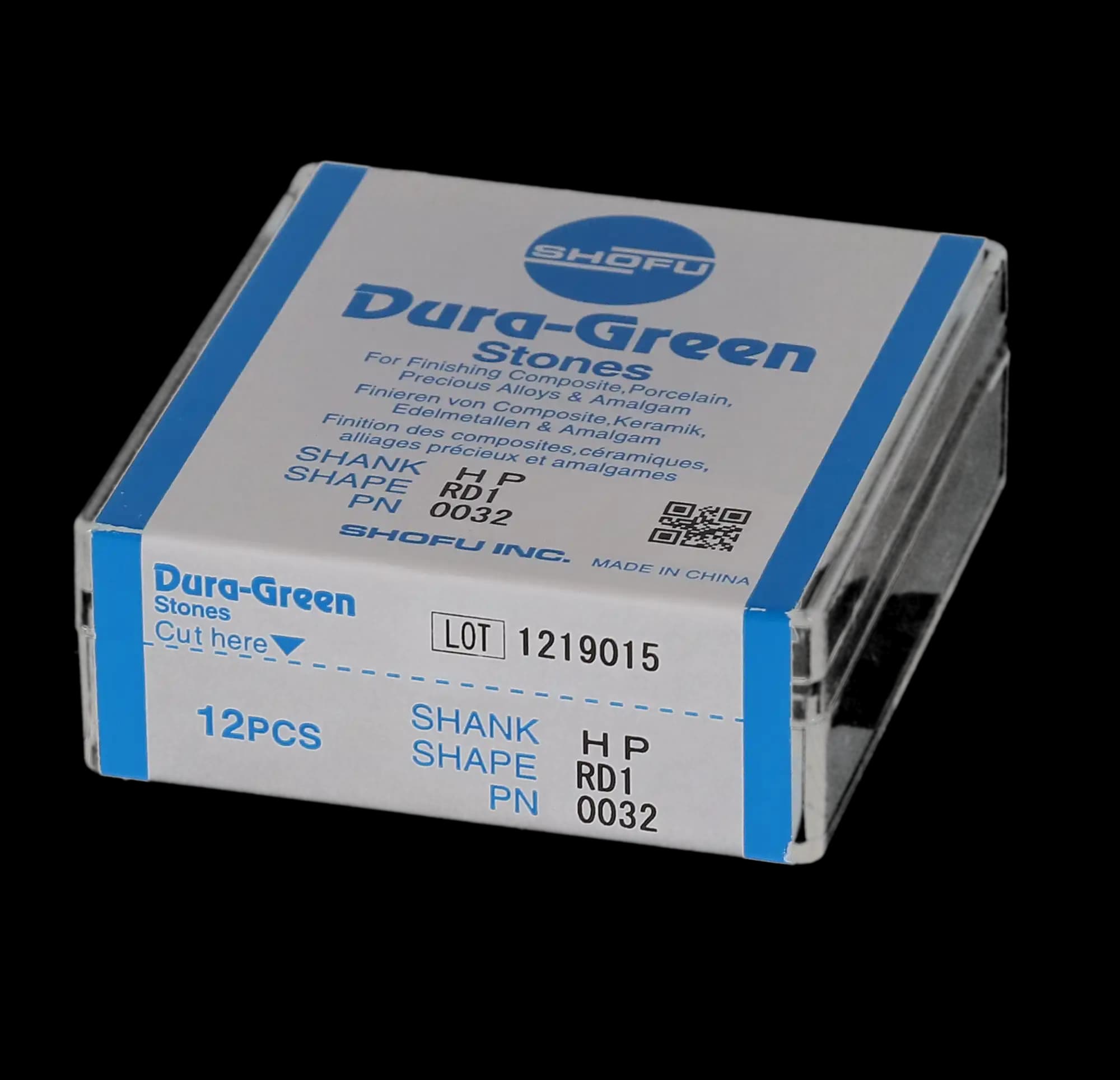 Shofu Dura-Green Stones, HP (Straight Handpiece), Round RD1, ISO #030, Green, 12/Pkg, 0032 thumbnail 8