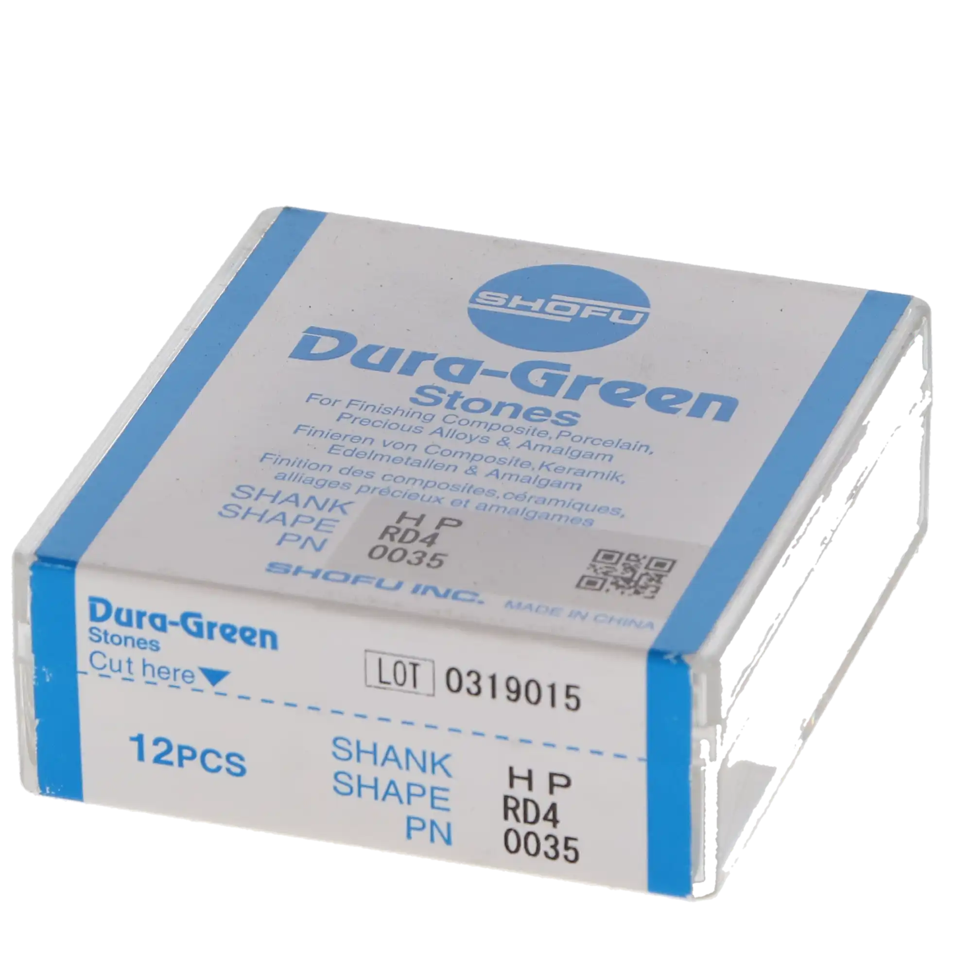 Dura-Green Silicon Carbide Finishing Stones, HP (Straight Handpiece), Round RD4, ISO #050, Green, 12/Pkg, 0035 thumbnail 8