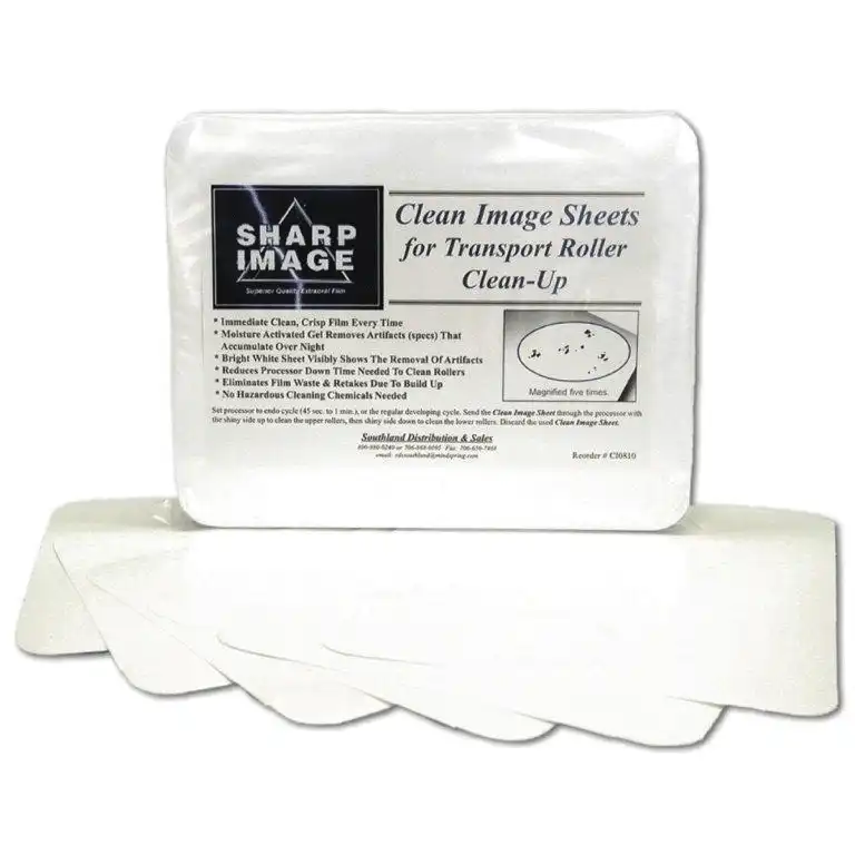 Clean Image Transport Roller Cleaning Sheets, White, 8" x 10", 50/Pk, CI0810 thumbnail 3
