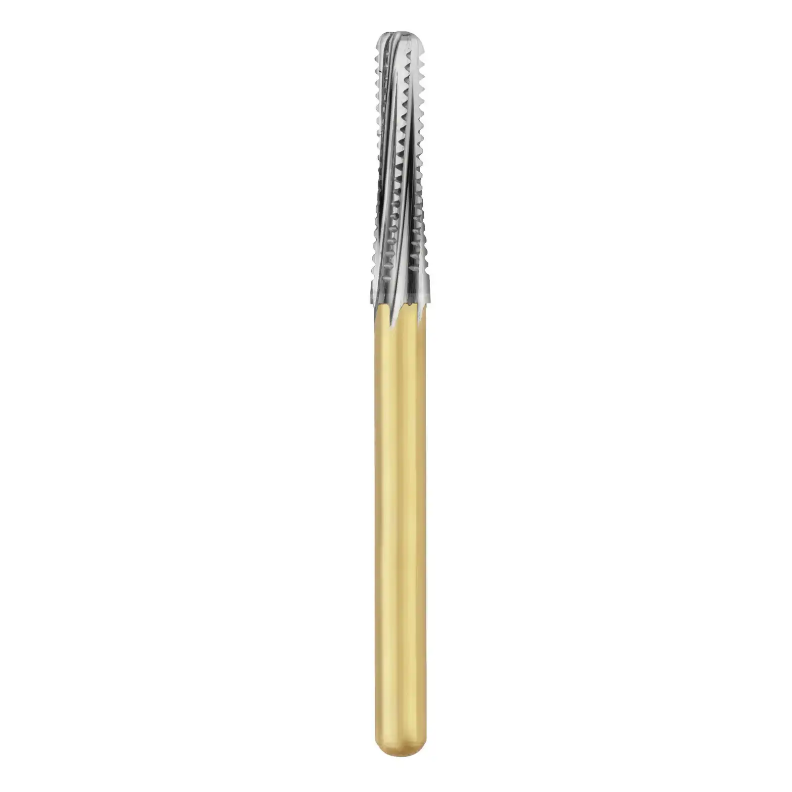 Great White Ultra Carbide Bur, FG, Flat End Taper, #GWU 847-020, 2 mm Diameter, 8 mm Length, 5/Pkg thumbnail 2