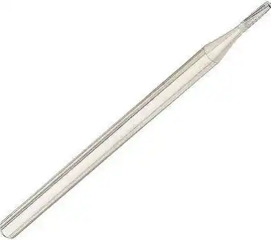SS White Standard Operative Carbide Bur, HP, Straight Fissure Round End Crosscut, #1557, 1.0 mm Diameter, 3.8 mm Length, 100/Pk thumbnail 2
