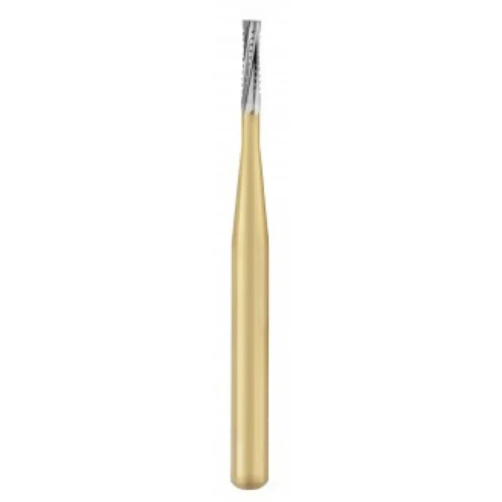 Great White Gold Series Carbide Burs, FG, Straight Cross Cut Fissure, # GW556, 10/Pk, 18217 thumbnail 2