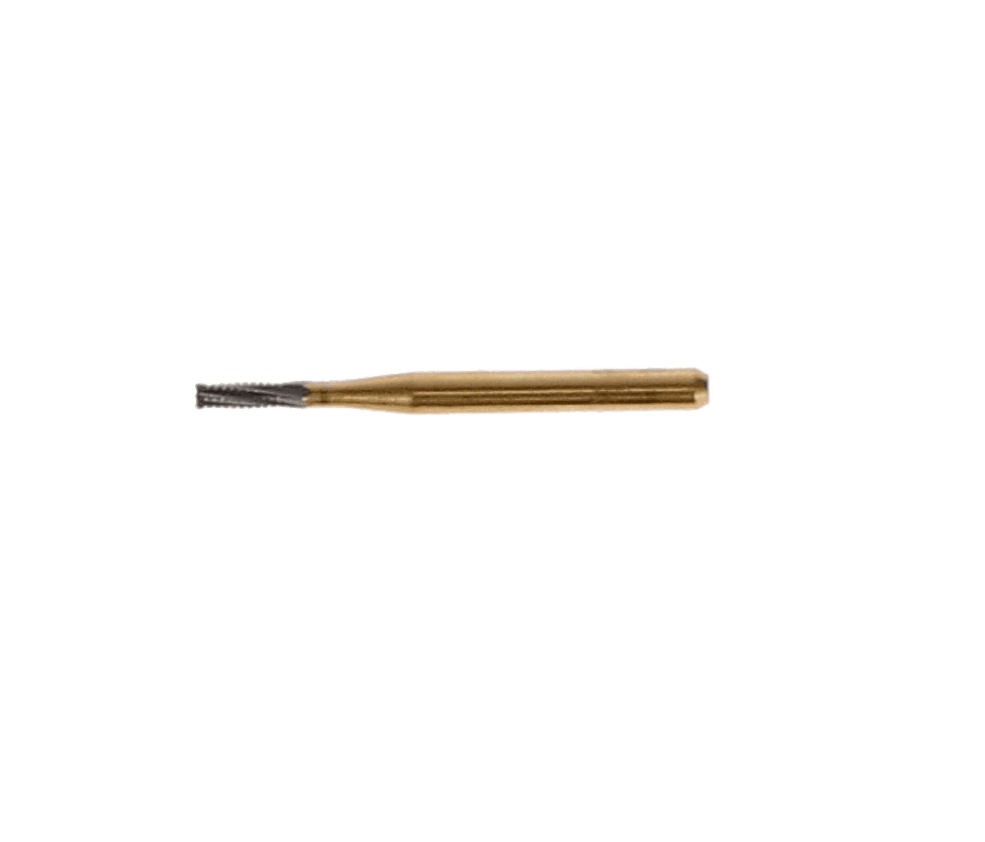 Great White Gold Series Carbide Burs, FG, Straight Cross Cut Fissure, #557, 10/Pk, 18218 thumbnail 2