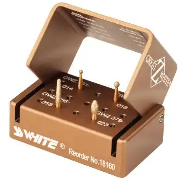 Great White Z Diamond Burs, FG, Introductory Kit, 4 Burs + Autoclavable Bur Block, 1/Pk, 18160 thumbnail 2