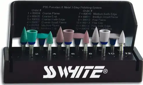 Jazz Supreme Composite 1-Step Universal Polishing System, RA Latch-Type, 4-Piece Assortment Kit with Autoclavable Bur Block, 4/Pk, 89035 thumbnail 7