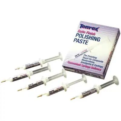 Temrex Satin Finish Polishing Paste, 4 g Syringe, 5/Pk, 5200 thumbnail 7