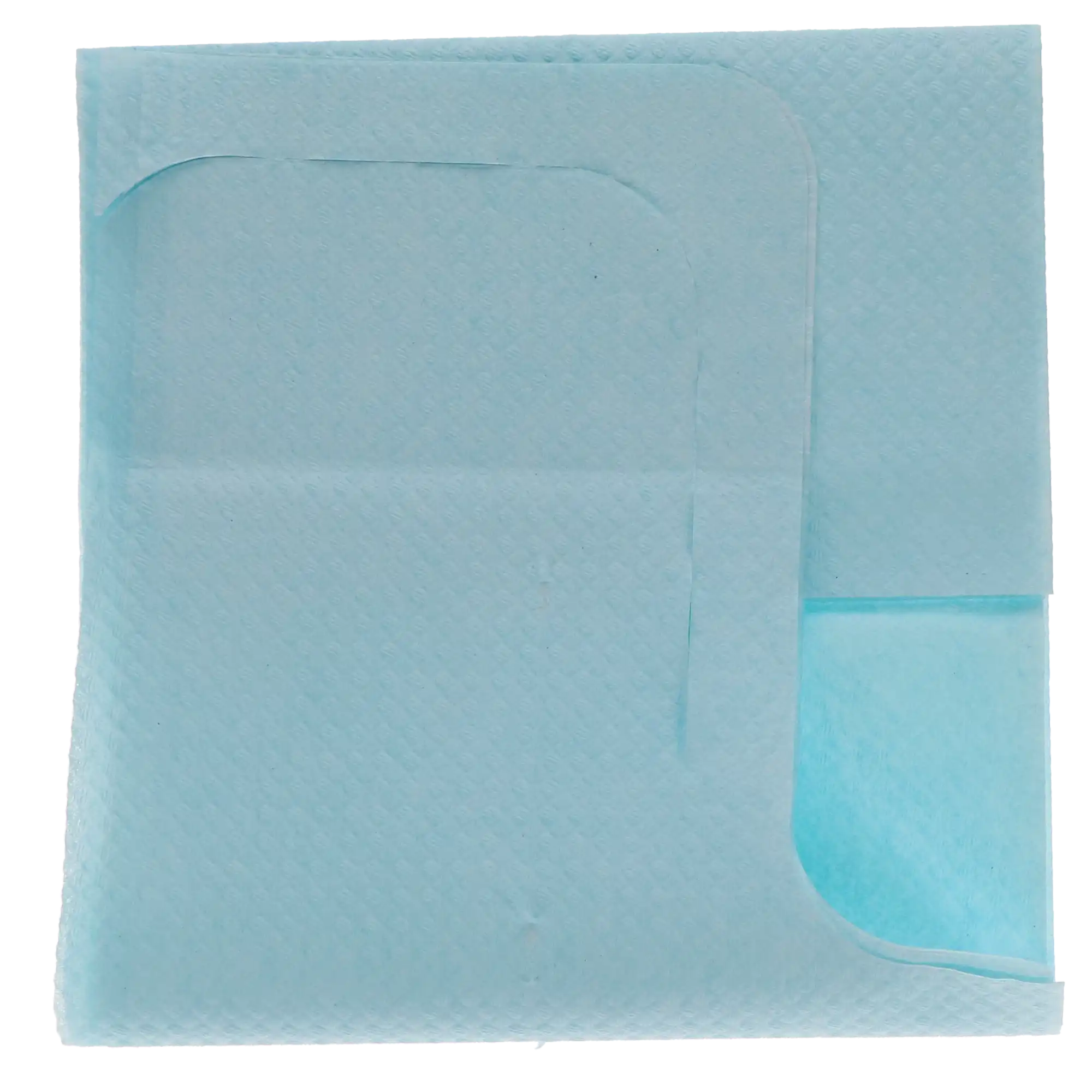 Tidi Products Chainless Bibs with Ties, 18" x 25", Blue, 1-Ply Tissue/1-Ply Poly, 250/Case, 917673 thumbnail 3