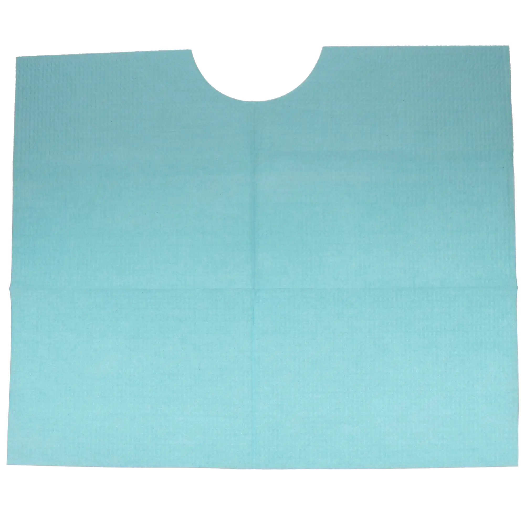 TIDI Ultimate Contour Neck Patient Bib, 3-Ply Tissue with Poly Back, Blue, 18" x 22", 400/Case, 917903 thumbnail 6