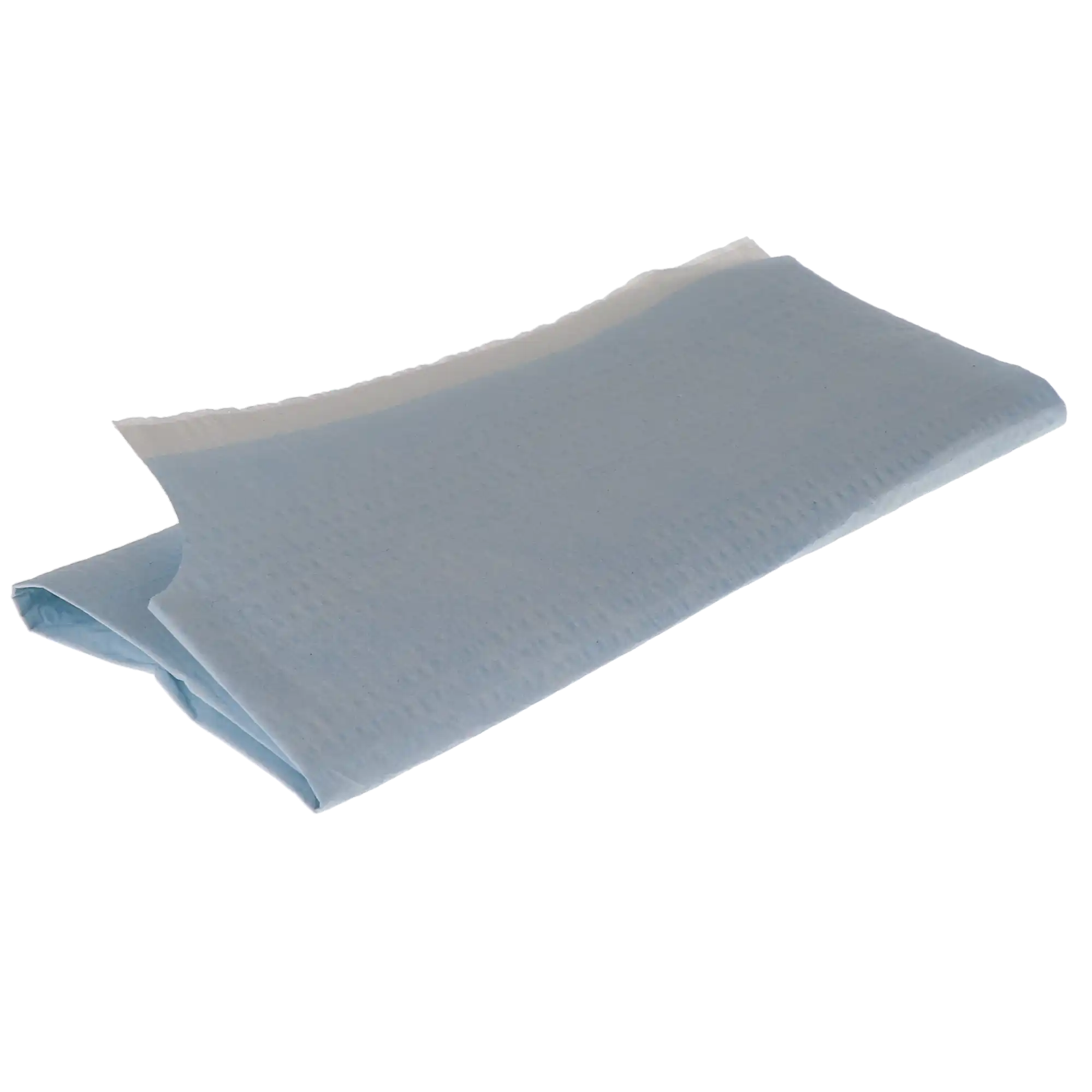 TIDI EveryDay Specialty Endo/Prophy Bibs, 2-Ply Tissue with Poly Barrier, Contour Neck, Waist-Length, 29" x 21", Blue, 100/Case, 917483 thumbnail 3