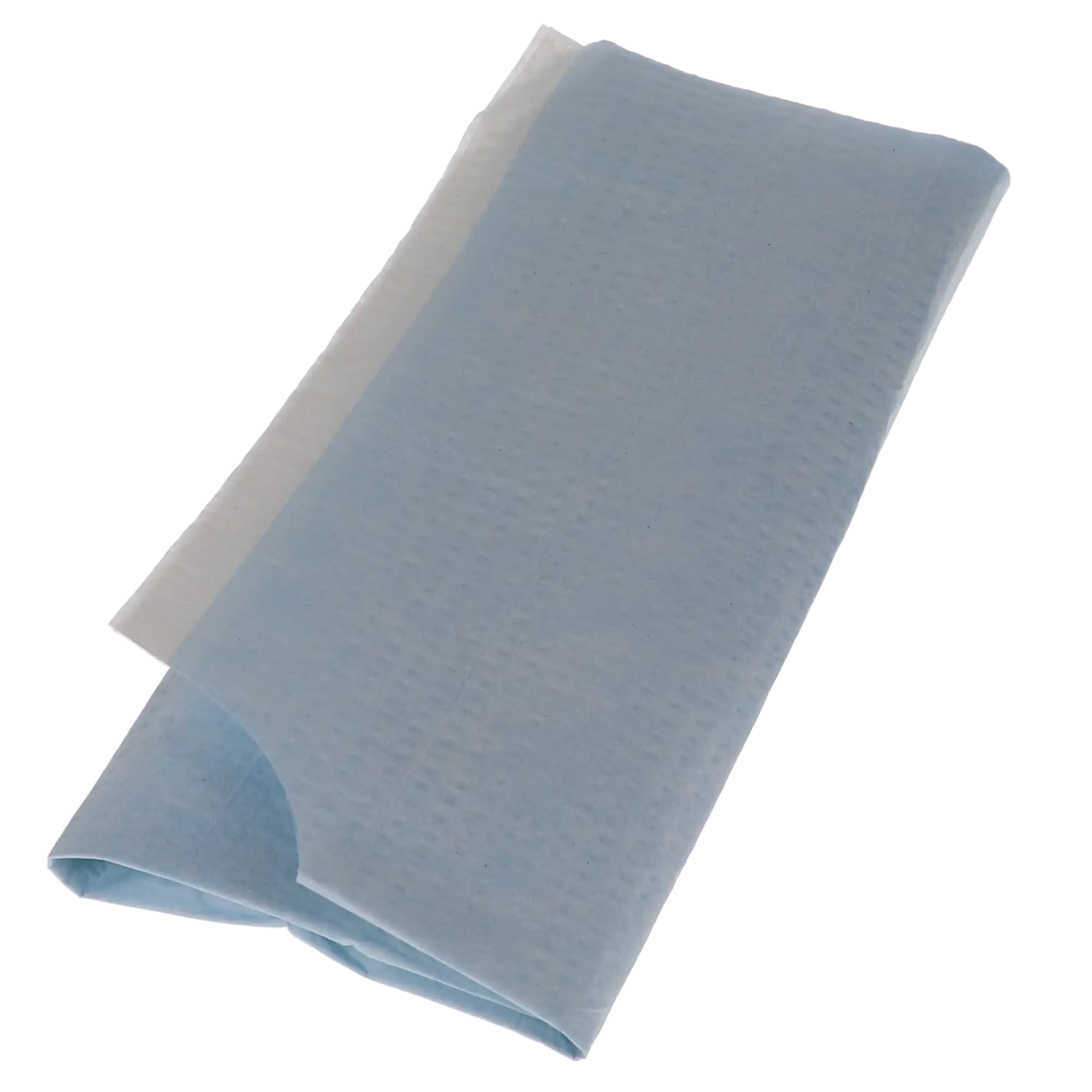 TIDI EveryDay Specialty Endo/Prophy Bibs, 2-Ply Tissue with Poly Barrier, Contour Neck, Waist-Length, 29" x 21", Blue, 100/Case, 917483 thumbnail 4