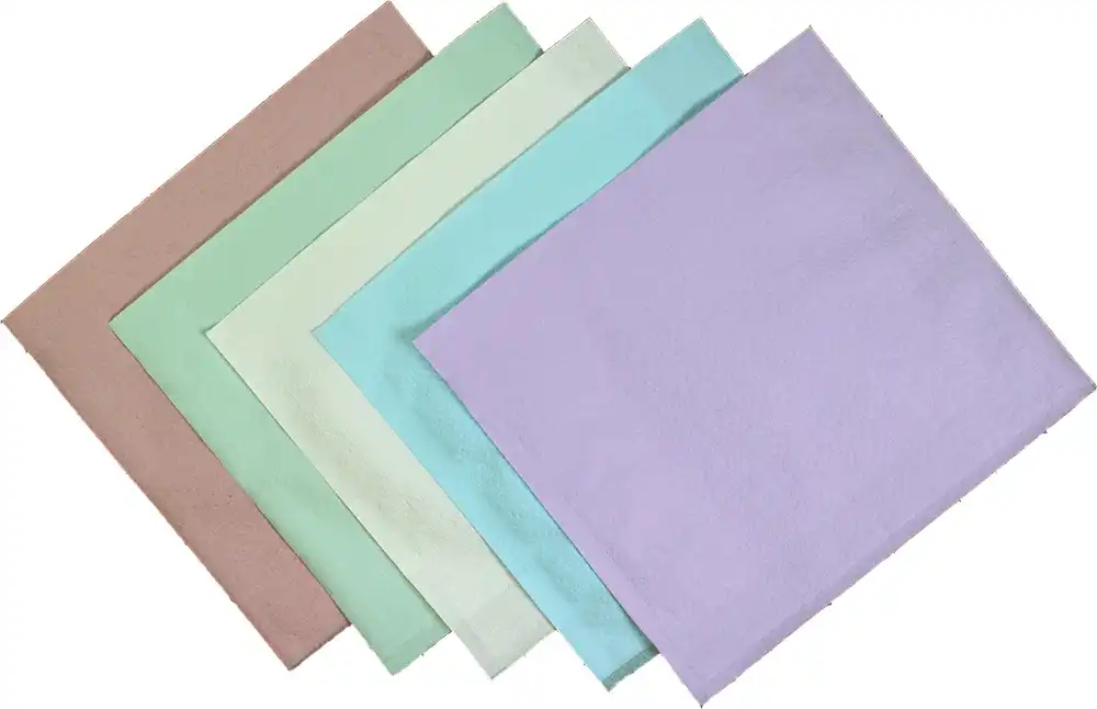 TIDI Ultimate Poly-Back Patient Bibs & Towels, 3-Ply Tissue + 1-Ply Poly, Waffle-Embossed, Lavender, 13" x 18", 500/Case, 917400 thumbnail 3