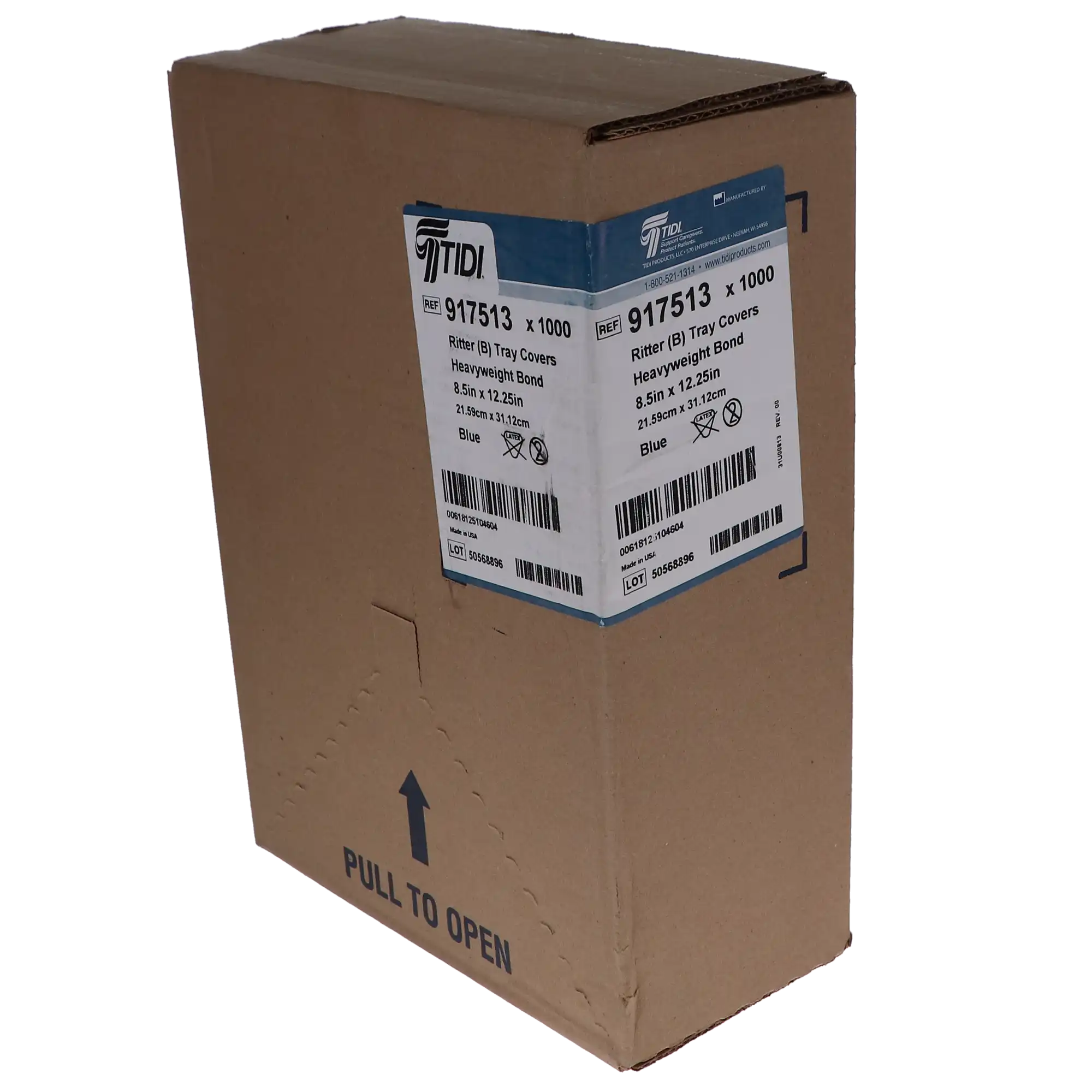 TIDI Choice Heavyweight Paper Tray Covers, Ritter B, 8.5" x 12.25", Blue, 1000/Box, 917513 thumbnail 7